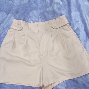 Banana Republic Factory High Waist Cream Shorts